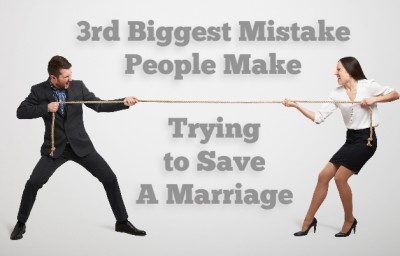 The 3rd biggest mistake people make, by trying to "get" a spouse to do something. Don't do it. Avoid this mistake when you are trying to save your marriage.